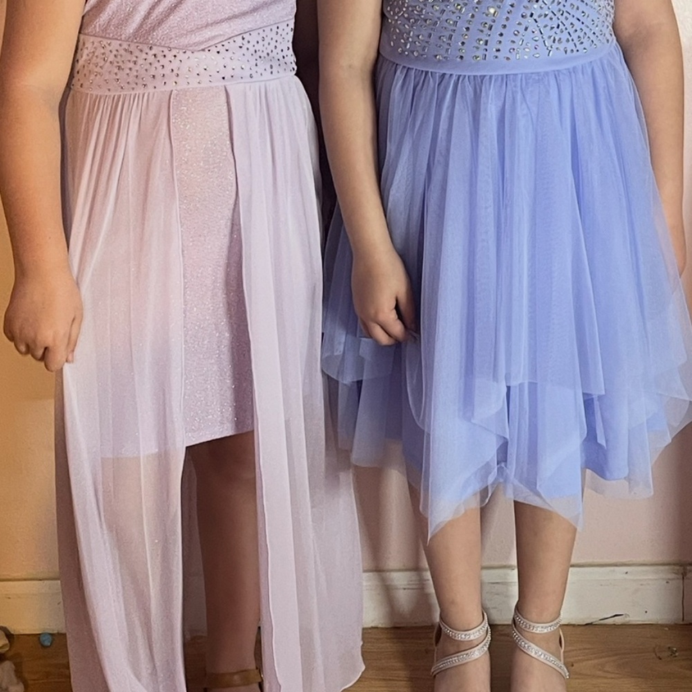 Girls Lilac dress - semi formal - girls cute dress - Picture 8 of 8